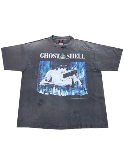 Pre-owned Saint Michael Men's  X Ghost In The Shell Short Sleeve T-shirt In Black