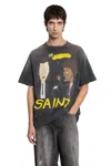 Saint Michael Rapture Short Sleeve Tee In Brown