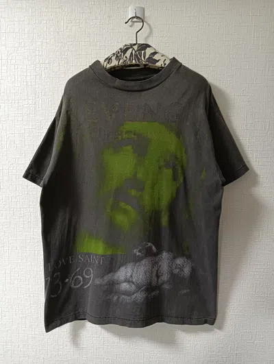 Pre-owned Saint Michael Revenge Tee In Black