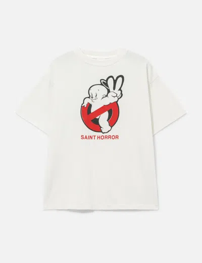 Saint Michael Saint Horror Short Sleeves T-shirt In White