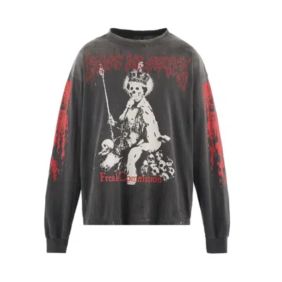 Pre-owned Saint Michael Saint Is A Kiss Tee 'black' | Men's Size L