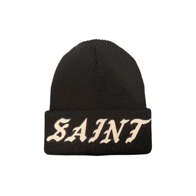 Pre-owned Saint Michael Saint Knit Cap 'black' | Men's Size Onesize