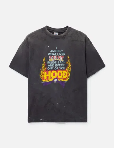 Saint Michael Saint Mxxxxxx × Neighborhood Sthd.hood Short Sleeve T-shirt In Gray