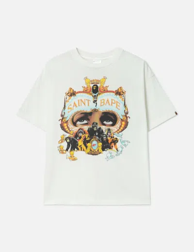 Saint Michael Saint Mxxxxxx X A Bathing Ape Generation Bape Short Sleeve T-shirt In Multi