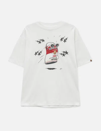 Saint Michael Saint Mxxxxxx X Bape Dancing Can T-shirt In White/白色/화이트/ホワイト