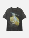 Saint Michael Saint Mxxxxxx X Hajime Sorayama Srym T-rex T-shirt In Gray