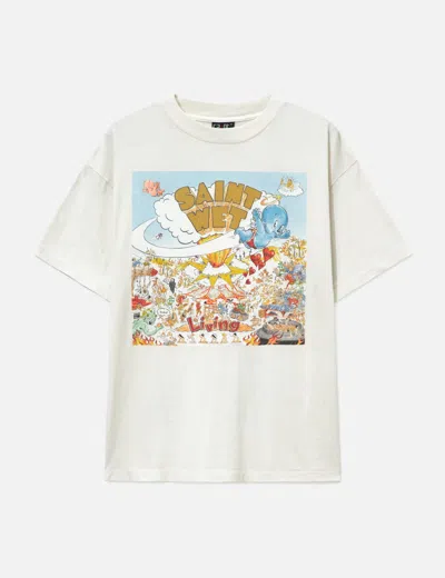 Saint Michael Saint Wet Short Sleeves T-shirt In White