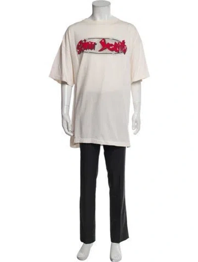Pre-owned Saint Michael Saint Youth Graphic Print T-shirt In Neutral
