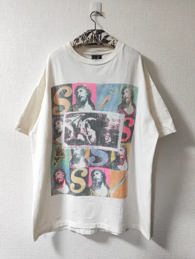 Pre-owned Saint Michael Sean Wotherspoon Veges Tee In White