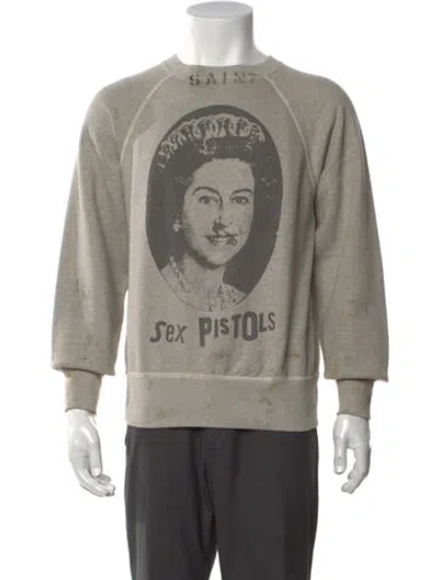 Pre-owned Saint Michael Sex Pistols Graphic Print Sweatshirt W/ Tags In Gray