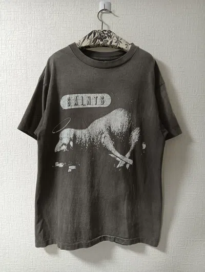 Pre-owned Saint Michael Sheep Lion Tee In Black