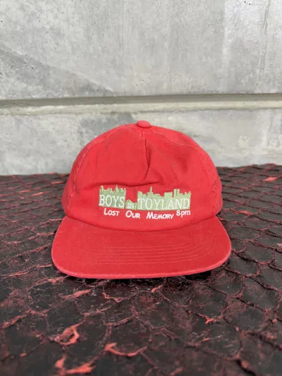 Pre-owned Saint Michael Shermer Academy Vintage Boys In Toyland Snapback Hat In Red