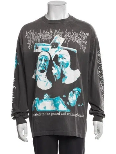 Pre-owned Saint Michael Sisters Tee Graphic Print T-shirt In Gray
