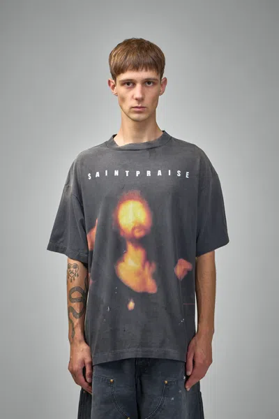 Saint Michael Ss Tee Saint Praise In Gray