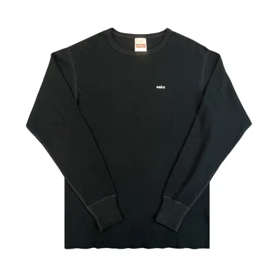 Pre-owned Saint Michael Thermal Shirt 'black' | Men's Size L