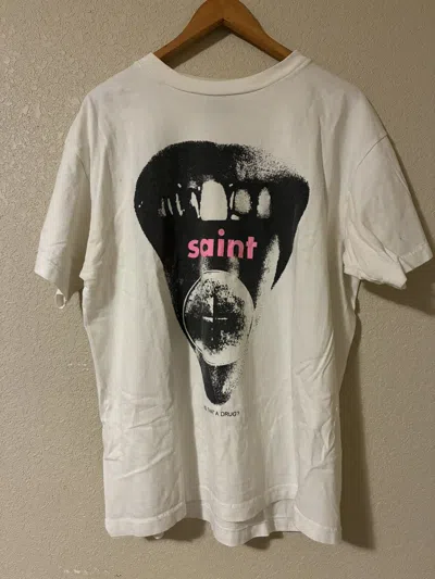 Pre-owned Saint Michael “this Is No Drug In White