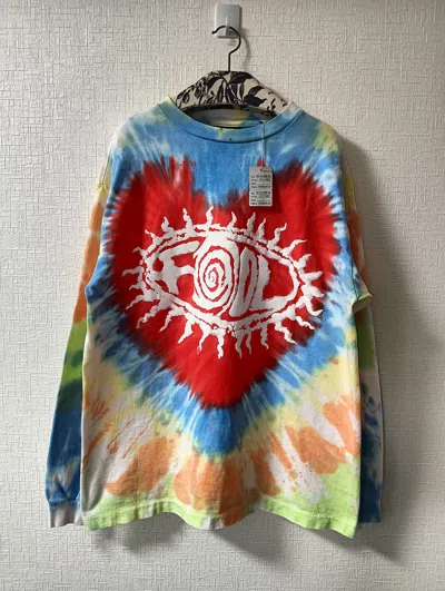 Pre-owned Saint Michael Tie Dye Fool L/s Tee In Multi