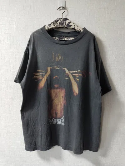 Pre-owned Saint Michael 'we Live In Hell' Tee In Black