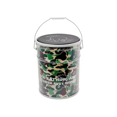 Pre-owned Saint Michael X Bape Can Stool 'camo' | Green | Men's Size Onesize