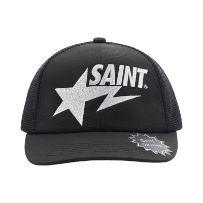 Pre-owned Saint Michael X Bape Mesh Cap 'black' | Men's Size Onesize