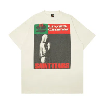 Pre-owned Saint Michael X Denim Tears Lives Crew T-shirt 'white' | Men's Size Xxl