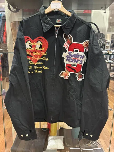 Pre-owned Saint Michael 's X Denim Tears Work Jacket In Black