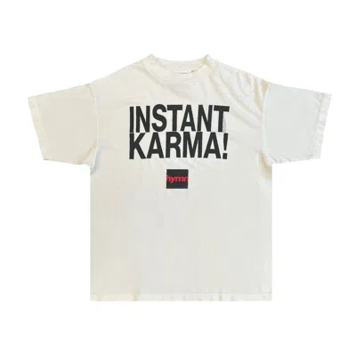 Pre-owned Saint Michael X Jl Instant Karma T-shirt 'white' | Men's Size Xl