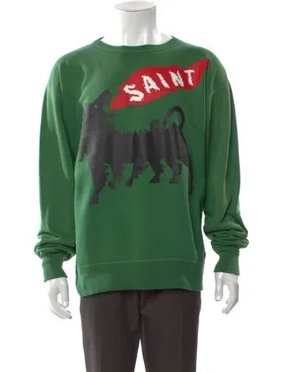 Pre-owned Saint Mxxxxxx 2023 Cerberus Sweatshirt W/ Tags In Green