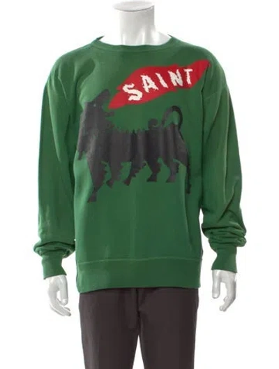 Pre-owned Saint Mxxxxxx 2023 Cerberus Sweatshirt W/ Tags In Green