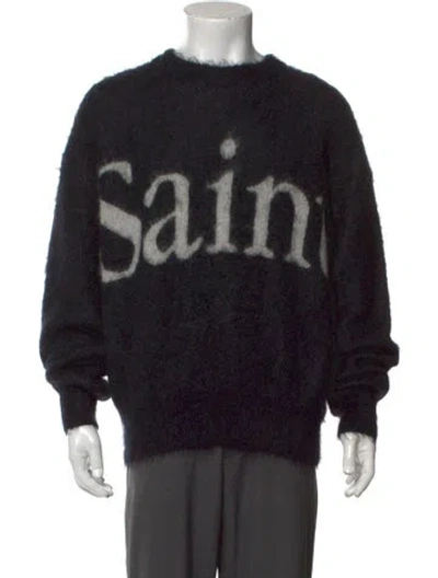 Pre-owned Saint Mxxxxxx 2023 Graphic Print Pullover In Black