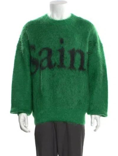 Pre-owned Saint Mxxxxxx 2023 Graphic Print Pullover In Green
