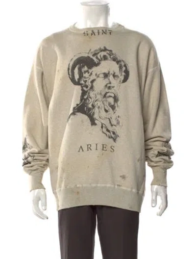 Pre-owned Saint Mxxxxxx 2023 X Aries Sweatshirt In Neutral