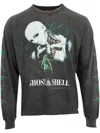 Saint Mxxxxxx X Ghost In The Shell Printed Cotton Top In Black