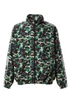Saint Mxxxxxx X A Bathing Ape Printed Nylon Track Jacket In Camouflage