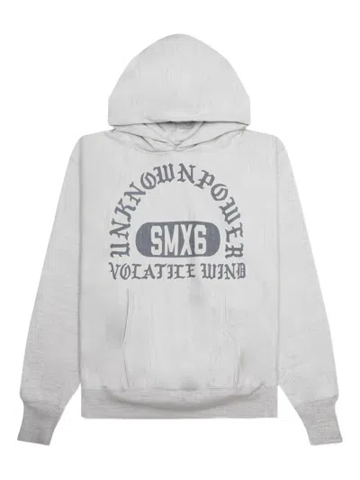 Saint Mxxxxxx Arched-logo Hoodie In Yellow