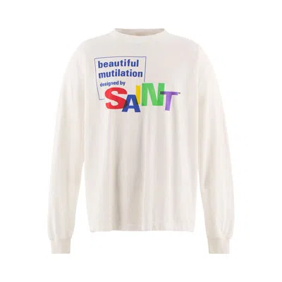 Pre-owned Saint Mxxxxxx Beautiful Saint Long-sleeve Tee 'white' | Men's Size M