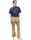 Saint Mxxxxxx Beige Cotton Flare Jeans In Beige
