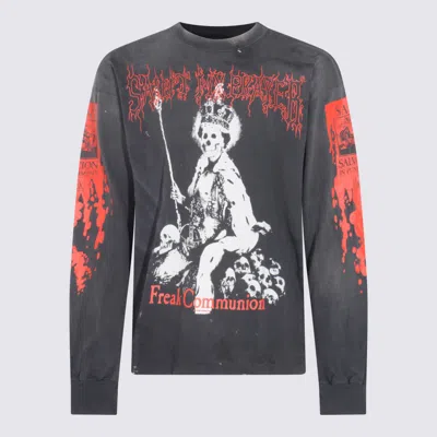 Saint Mxxxxxx Black Cotton T-shirt