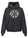 Saint Mxxxxxx X Denim Tears Hooded Cotton Sweatshirt In Black
