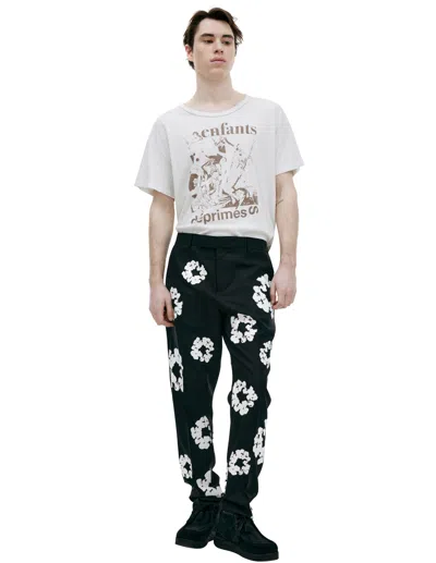 Saint Mxxxxxx Black Trousers With Flowers