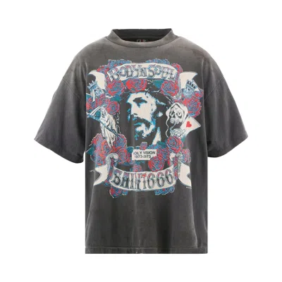 Pre-owned Saint Mxxxxxx Body N Soul Tee 'washed Black' | Men's Size Xl