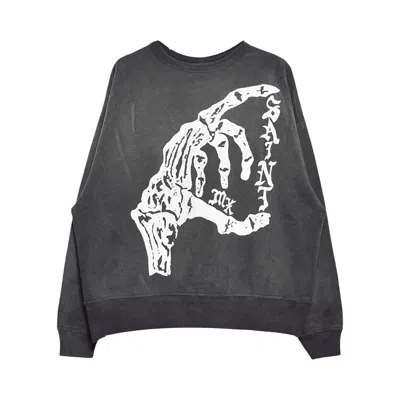 Pre-owned Saint Mxxxxxx Bone Saint Crewneck Sweatshirt 'black'