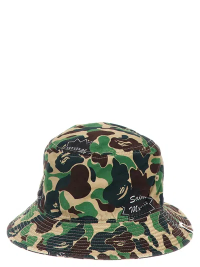 Saint Mxxxxxx Bucket Hat Saint Michael X A Bathing Ape