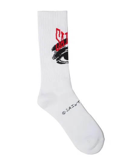 Saint Mxxxxxx Calze Logo Eye In White
