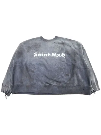 Saint Mxxxxxx Chaos Sweatshirt In Grey