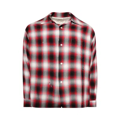 Pre-owned Saint Mxxxxxx Check Long-sleeve Shirt 'red' | Men's Size Xl