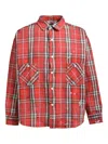 Saint Mxxxxxx Plaid Flannel Shirt In Red