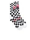 Saint Mxxxxxx Checkerboard-intarsia Socks In White