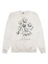 Saint Mxxxxxx Cotton-print Long-sleeves Sweatshirt In Neutral