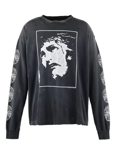 Saint Mxxxxxx Cotton Sweater In Black